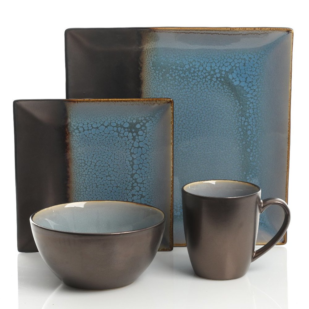 KAIDENCE 16PC SQ DW SET, BLUE/BLACK, STONEWARE - W/ GBX
